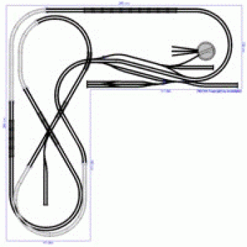 Fleischmann piccolo-N Gleisplan 280 x 280 cm
